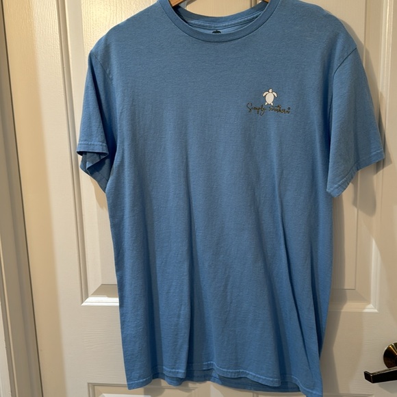 EUC - Simply Southern Women’s Periwinkle Live Simply Live Fully Turtle Shirt - Picture 2 of 3